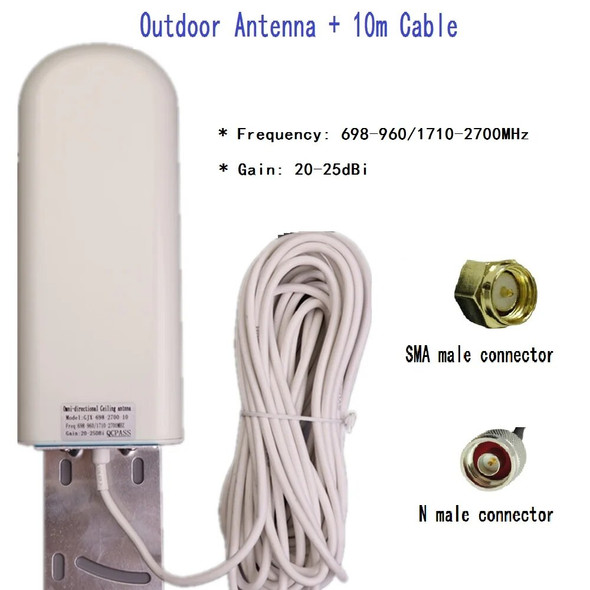 Communication Outdoor antenna for wifi router 2g 3g 4g mobile signal amplifier UMTS LTE Repeater 900 1800 2100 signal booster