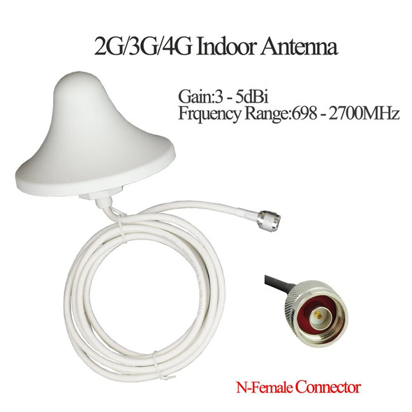 Ceiling mushroom Omni indoor communication antenna for 2G 3G 4G repeater 850 900 1800 1900 2100 2600 signal booster Amplifier