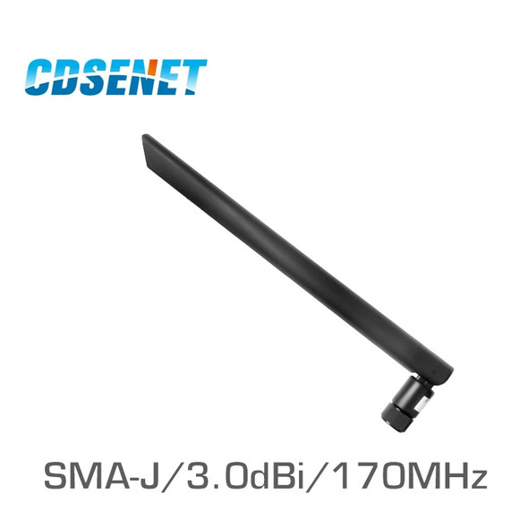 CDSENET Flexible 170MHz Vhf Whip Antenna 3.0dBi Rubber Antennas for Communication Wifi Antenna CDSENET TX170-JKD-20 FOR DUT