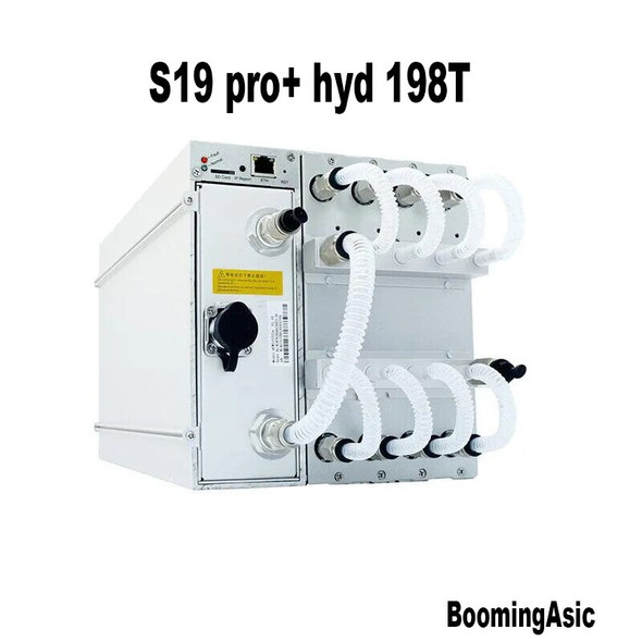2024 Antminer S19pro HYD 198T 184T 5445W Bitmain S19 Pro+ HYD Water Cooling Asic Crypto Bitcoin Mining Machine BCH BTC Miner