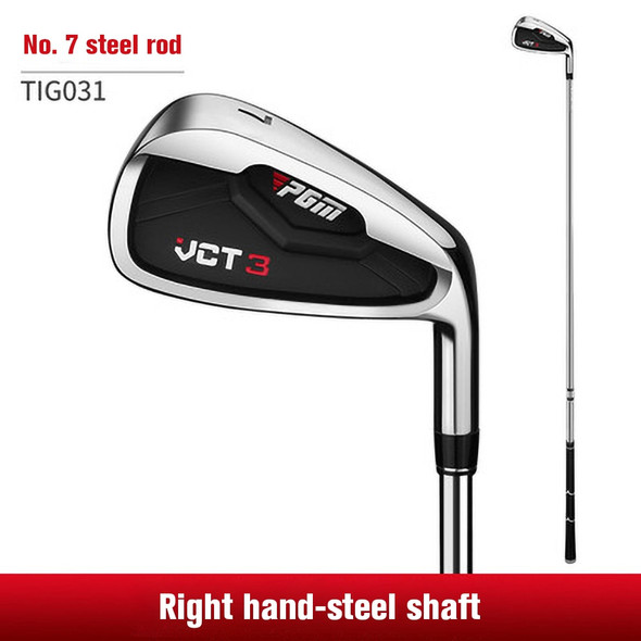 Pgm Vct3 Golf Club Men'S Right Hand Black No. 7 Carbon Steel Rod