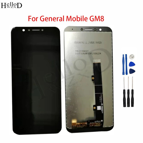 Mobile LCD Display For General Mobile GM8 LCD Display Touch Screen Sensor Digitizer Panel LCDs Phone Repair Parts Tools