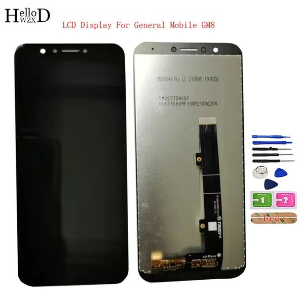 Mobile LCD Display For General Mobile GM8 LCD Display Touch Screen Sensor Digitizer Panel LCDs Phone Repair Parts Tools