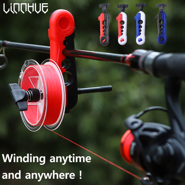 LINNHUE Fishing Line Winder Portable Reel Line Spooler Machine Spinning Reel Baitcasting Reel Spooling Carp Fishing Equipment