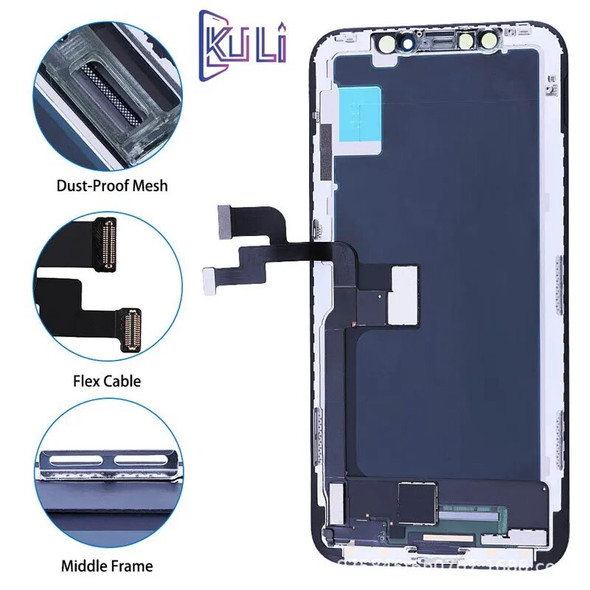 KULI LCD For IPhone X XS XR Screen 11 12 Pro Max Display Replacement Mobile Phone Liquid Crystal Touch Monitor Fit Seamless Kit KULI LCD For IPhone X XS XR Screen 11 12 Pro Max Display Replacement Mobile Phone Liquid Crystal Touch Monitor Fit Seamless Kit
