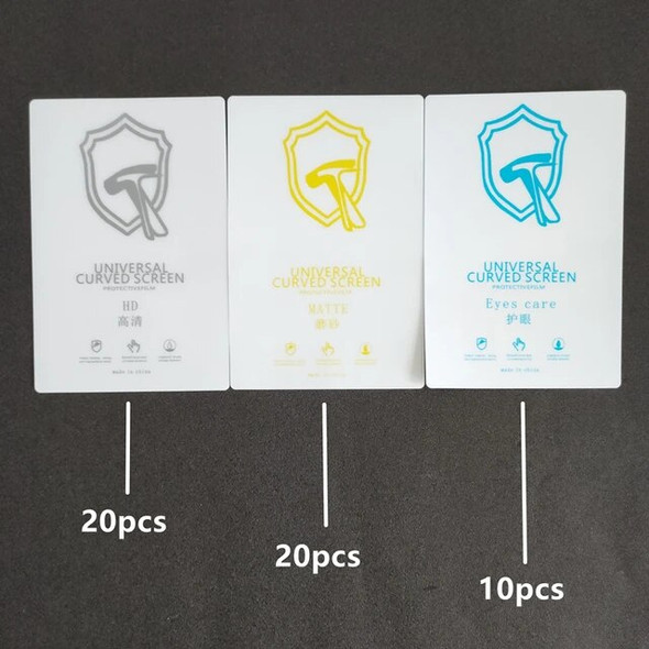 50pcs HD Hydrogel Film For All Mobile Phone LCD Screen Protector For Blade Cutting Machine High Quality Matte/Anti Blue-Ray TPU