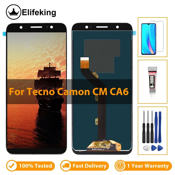 LCD For Tecno Camon CM / CA6 Display Touch Screen Digitizer Mobile Phone Assembly Replacement Parts With Free Tools 100% Tested