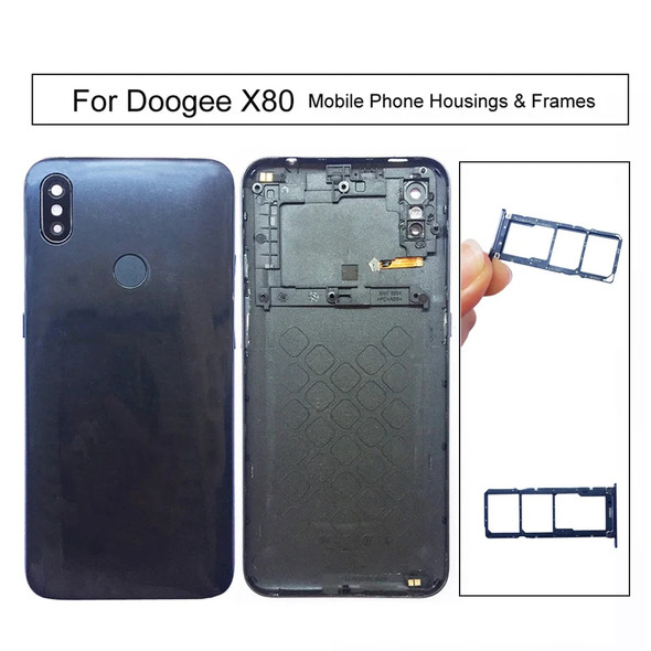 Battery Back Cover Door For Doogee X80 Phone Battery Housings Frames Case Mobile Phone Repair Parts