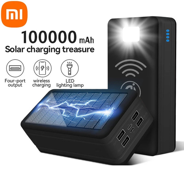 Xiaomi Solar Power Bank 100000mAh Solar Charging Mobile Phone Wireless Charging Large Capacity External Battery Fast Charging Xiaomi Solar Power Bank 100000mAh Solar Charging Mobile Phone Wireless Charging Large Capacity External Battery Fast Charging