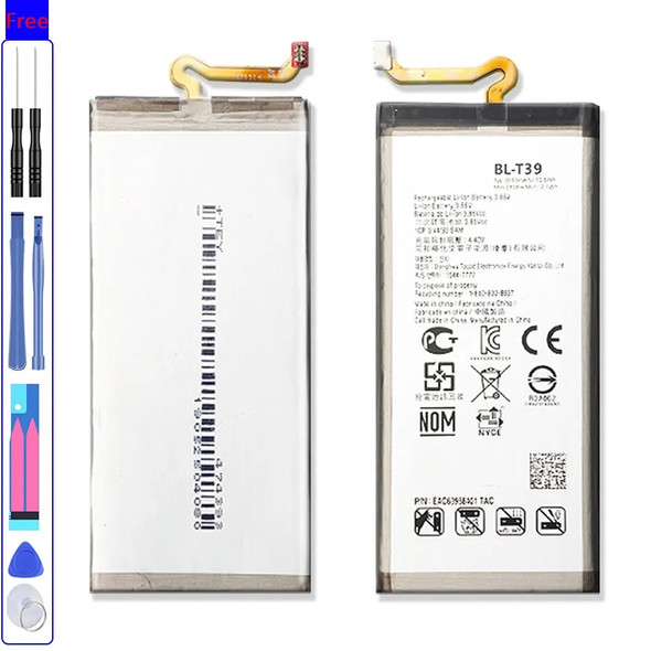 BL-T39 Battery For LG G7 G7+ G7ThinQ LM G710 ThinQ G710 Q7+ LMQ610 BL T39 Mobile Phone Bateria + Free tool