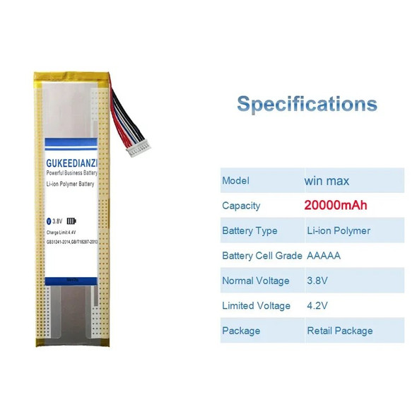 20000mAh High Capacity Mobile Phone Battery For GPD WIN MAX WinMax Smartphon Batteries