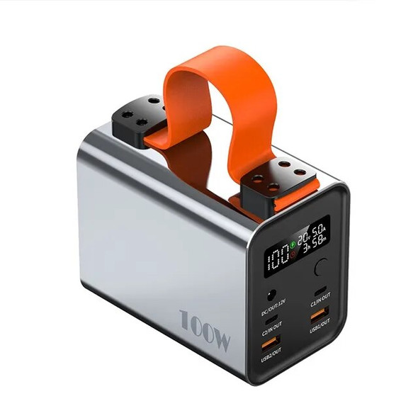 Large Capacity PD100W 60000mah Power Bank For Laptop Mobile Phones Portable External Battery Charger Powerbank With LED Light