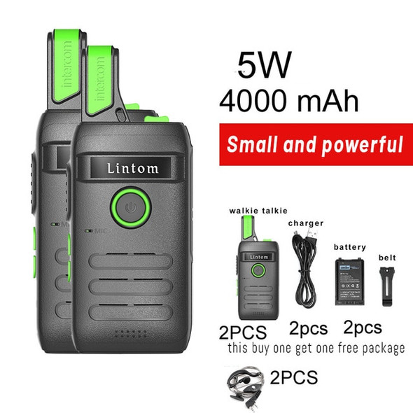 2023 Rechargeable Long Range Two-Way Radios Walkie Talkies 2pcs Included with Earpiece Li-ion Battery and Charger Pация