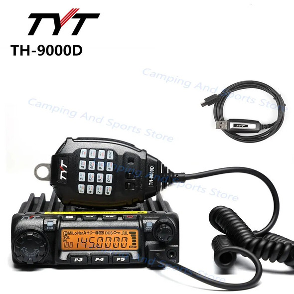 TYT TH 9000DPlus walkie talkie 60W high-power car mounted mobile wireless walkie talkie transceiver 200 channel radio