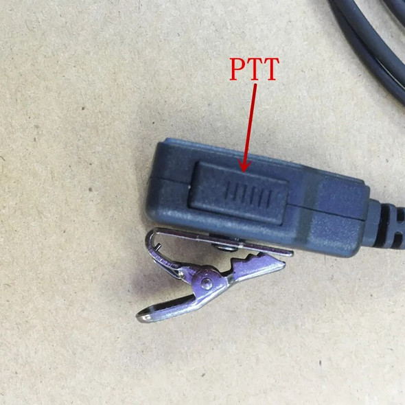 Lapel clamp PTT headphone headset M plug 2pins for motorola gp2000,a8,ep450,gp3188,cp040,Hytera tc600,tc510 etc walkie talkie