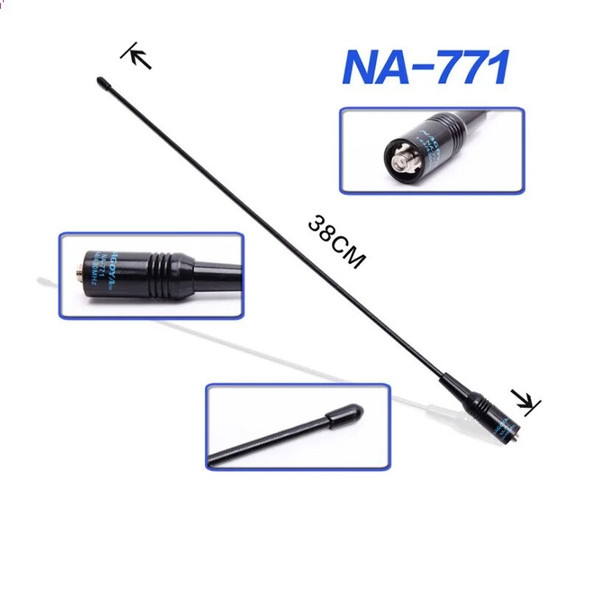 2PCS Antenna for Baofeng 888s 999s 5r 6r 82 Kenwood Walkie Talkie Portable Two Way Radio Outdoor Activity Equipment Accessory