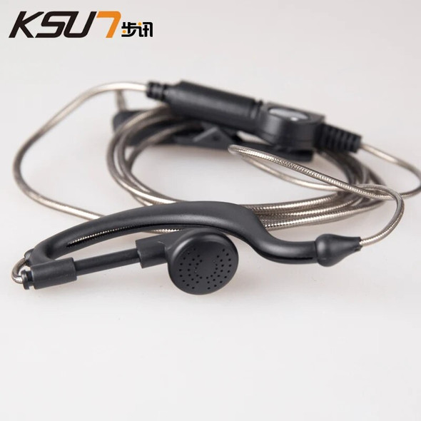 Two Way Radio Earphone Walkie Talkie Headset 2 Pin Earpiece With Ptt Walkie Talkie Accessories K Type Ear Piece Baofeng