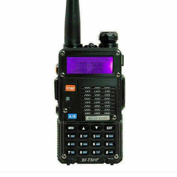BAOFENG BF-F8HP 8W TRI-POWER TWO WAY HAM RADIO WALKIE TALKIE WITH ACCESSORIES