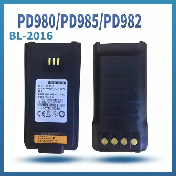 Walkie Talkie Battery BL2016 1 Pieces For PD980/PD982/PD985 Two Way Radio Talkie Walkie Accessories