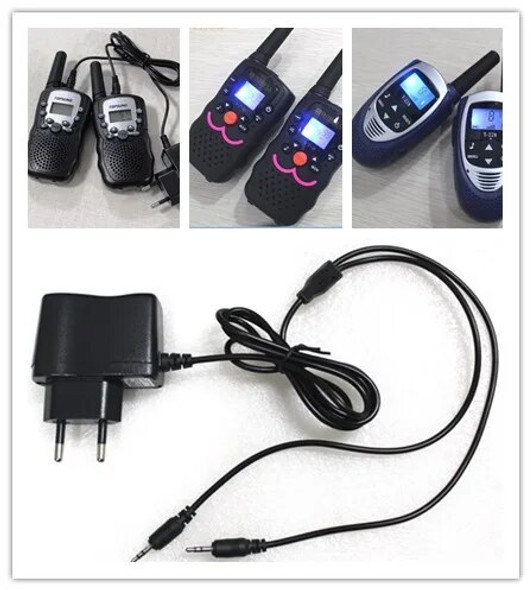 2.5mm pinAC/DC Adapter Charger 110-230V walkie talkie charging adaptor 7V-400mAH for TOPSUNG RETEVIS T388 T228 VT8 2-way radios