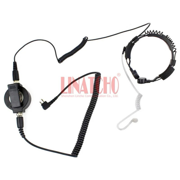 heavy duty PTT tactical GP68 GP88 GP88S GP300 radio walkie talkie earphone with throat mic 2 pins