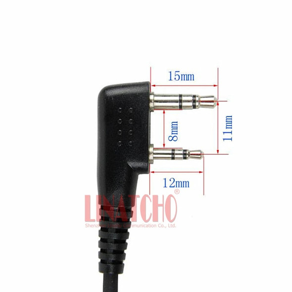professional walkie talkie single side headphone with mic function tactical headset, 2 pin conenctor