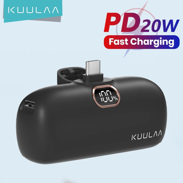KUULAA Mini Power Bank 5000mAh PowerBank QC PD Fast Charging For iPhone 15 14 13 Batterie Externe Portable Charger For Xiaomi Mi KUULAA Mini Power Bank 5000mAh PowerBank QC PD Fast Charging For iPhone 15 14 13 Batterie Externe Portable Charger For Xiaomi Mi