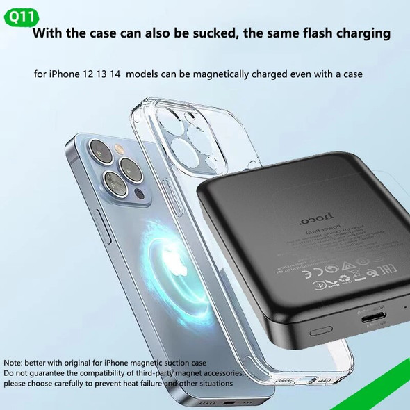 HOCO Magnetic Wireless Power Bank 10000mAh Mini Powerbank External Battery For iphone 14 13 12 14 Pro Max Auxiliary Battery
