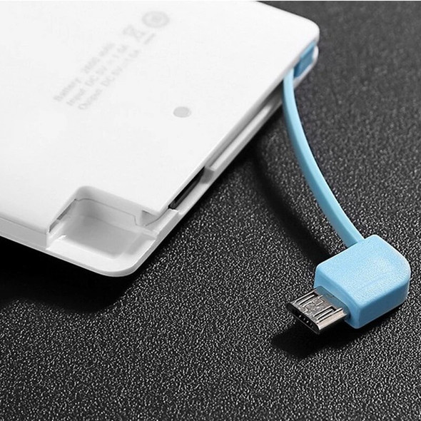 50PCS/LOT ReadStar Credit Card Power Bank 2500mAh Portable Mini Size Backup Battery With Cable Polymer Battery Customize Logo