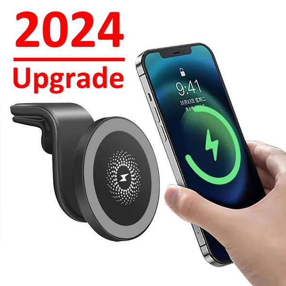 15W Magnetic Car Wireless Charger For Magsafe iPhone 15 14 13 Pro Max Magnetic Phone Holder Fast Car Wireless Charging Station