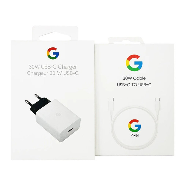For Google Pixel 8 7 6 5 4 Pro A 30W PD Charger Type C Fast Wall Charging Quick Adapter compatible iPhone 15 and xiaomi 14 13 12