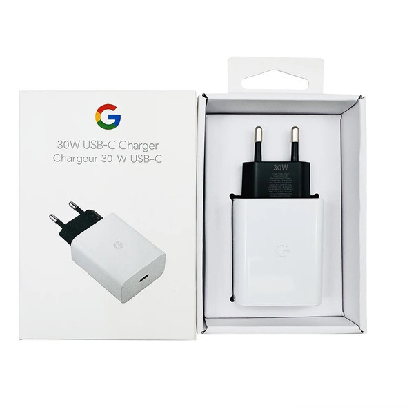For Google Pixel 8 7 6 5 4 Pro A 30W PD Charger Type C Fast Wall Charging Quick Adapter compatible iPhone 15 and xiaomi 14 13 12