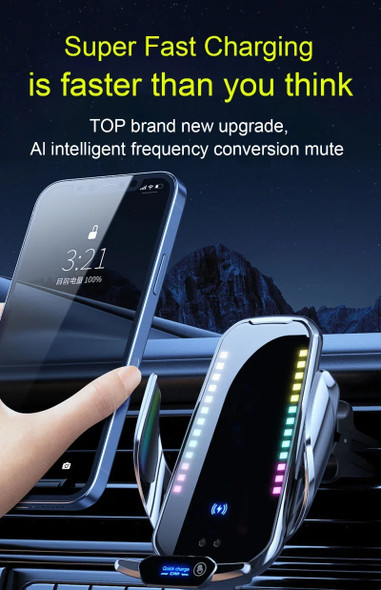 50W Car Wireless Charger For iPhone 15 Pro Max 15 ultra 15 Plus 14 13 12 Pro Fast Chargin For Huawei Mate 60 Pro Samsung Xiaomi