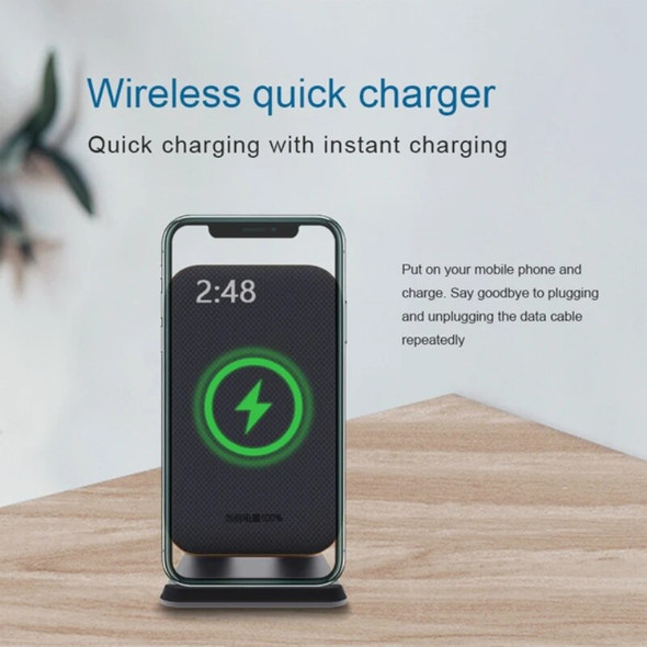 2021 new model suitable for iPhone 13/12 wireless charger qi fast charging desktop vertical mobile phone wireless charging stand