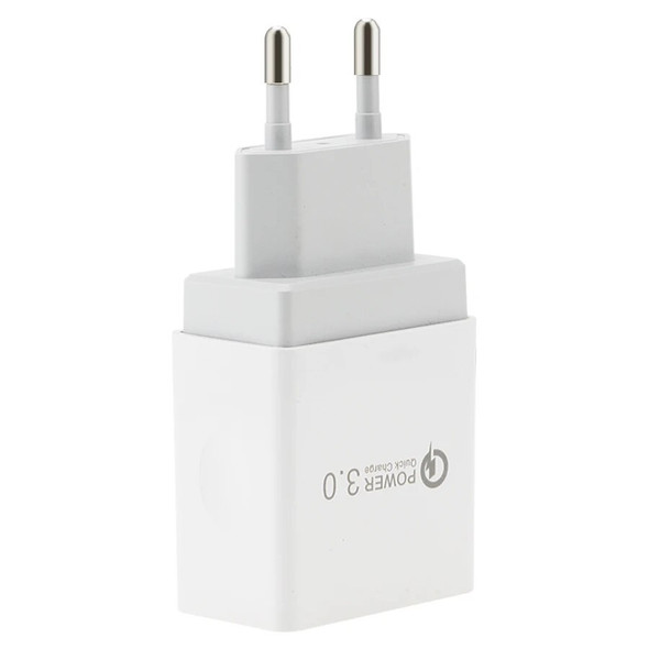 200pcs Quick Charge 3.0 USB Charger 15W QC3.0 Fast Charging for iPhone Xiaomi Samsung Huawei Wall Travel Mobile Phone Chargers