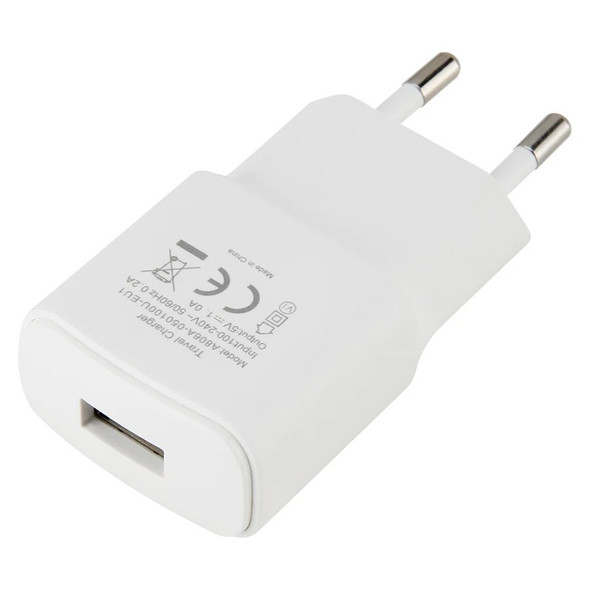 300pcs Universal Wall USB Charger EU Plug 5V 1A for IPhone Samsung Mobile Phone Charging Power Adapter Single Usb Interface
