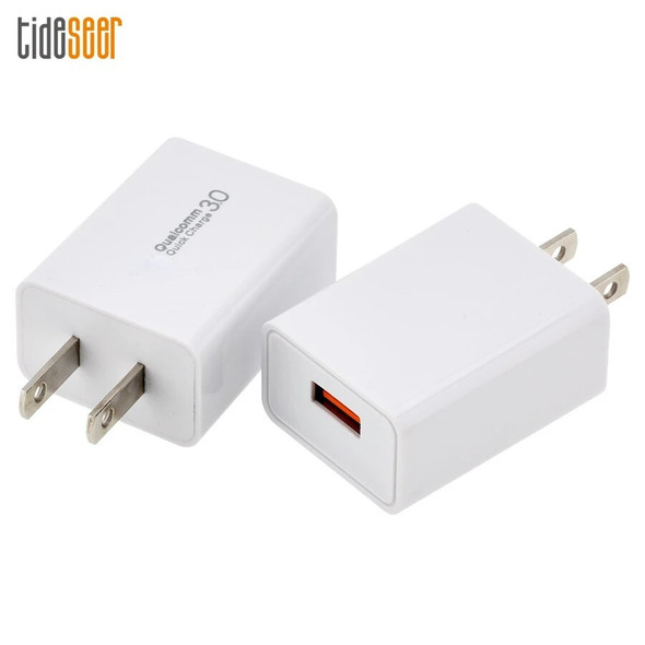 Quick Charge 3.0 USB Wall Charger Fast Charging Portable Mobile Phone Chargers for iPhone Samsung Xiaomi US QC3.0 Adapter 300pcs