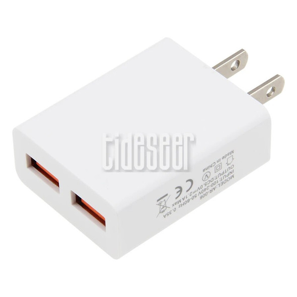 1000pcs 5V 2.1A Max USB Charger For iPhone X 8 7 iPad Fast Wall Travel Adapter US Plug Mobile Phone Usb Chargers for Xiaomi LG