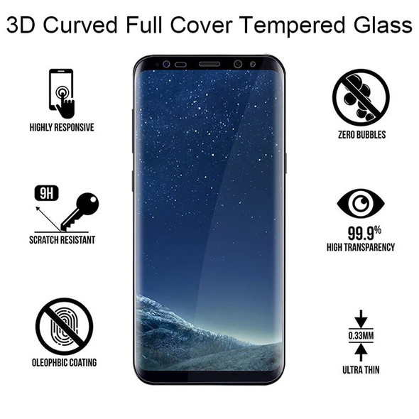 3D Curved Tempered Glass for Samsung Note 8 9 10 Note 20 Ultra Screen Protector for Samsung S8 S9 Plus S10 S20 S21 Ultra Glass