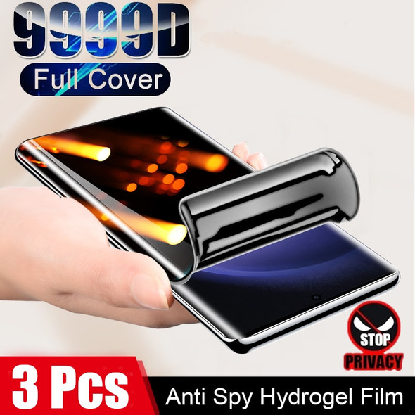 Anti Spy Hydrogel Film For Samsung Galaxy S23 S22 Ultra S21 S20 FE S10 Plus Note 20 10 A32 A52S A52 A72 Privacy Screen Protector