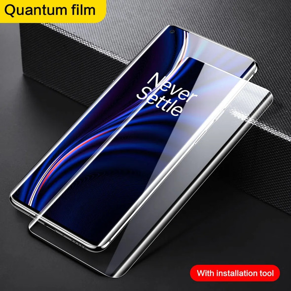 SmartDevil 2 Pcs Soft Hydrogel Film For OnePlus 12 11 10 Pro 9 8 7T Screen Protector Full Coverage Glue Quantum Film HD