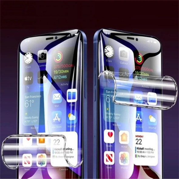 100Pcs/Lot HD Hydrogel Film For iPhone 14 13 Pro Max 13mini 12 11 Pro XR XS 7 8 Plus SE Soft Anti-scratch Screen Protector