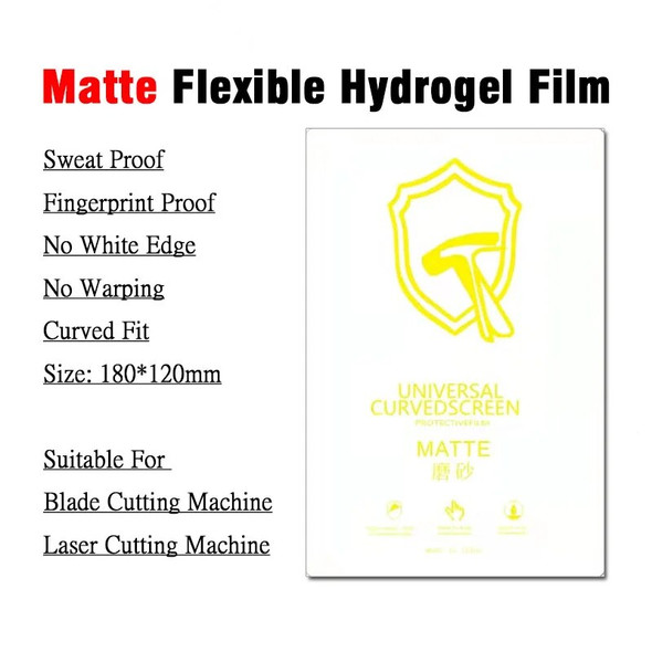 50PCS HD Hydrogel Film Universal Straight Curved Screen Protector Film Cut Machine Anti-peep Matte Screen Protective TPU Film