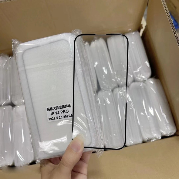 100pcs Full Cover Protective Glass On For iPhone 14 Pro Max Screen Protector Tempered Glass Film