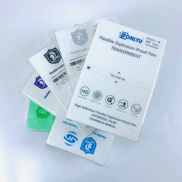 Fonlyu 50Pcs Mobile Front Protect HD Matte Hydrogel Film For Blade Cutting Machine Plotter Screen Protector Film Cut Devia