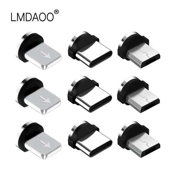 Magnetic Cable Micro USB Type C Fast Charging Cable For iPhone Xiaomi Android Mobile Phone Charger Magnet USB Wire Cord