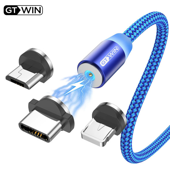 LED Magnetic USB Cable Fast Charging Type C Cable Magnet Charger USB-C Charge Micro USB Cable For xiaomi Mobile Phone Cable Cord