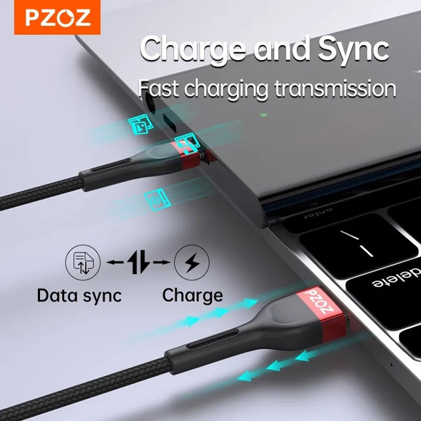 PZOZ USB Type C Cable Fast Charging Wire Cord USB C Cable For Samsung Xiaomi Mi Redmi Mobile Phone USBC TypeC Charger