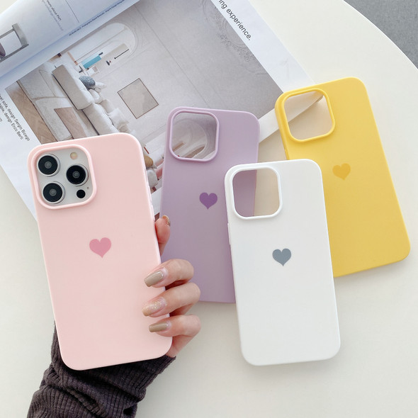 Love Heart Soft Phone Case For iPhone 15 11 12 13 14 Pro Max Mini XS Max X XR 7 8 Plus SE Shockproof Bumper Silicone Back Cover