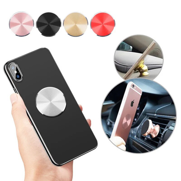 New iphone Sticker Metal Plate disk iron sheet Magnet Mobile Phone Holder accessories For Magnetic Car Phone Stand holders